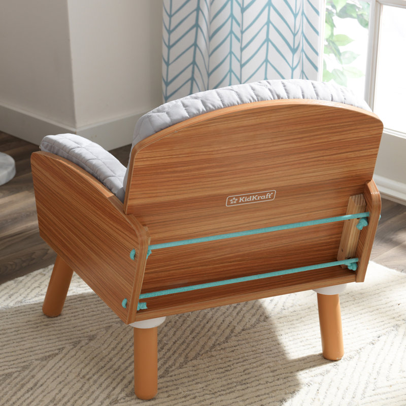 Kidkraft Mid Century Kids Chair And Ottoman With Storage Compartment Reviews Wayfair