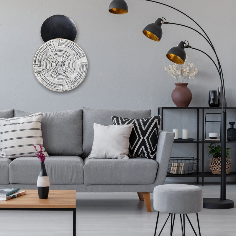 Bungalow Rose Tribal Abstract Metal Wall Art Wayfair