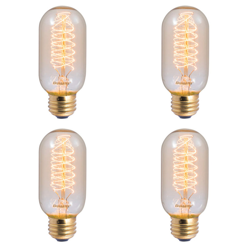 40 Watt 40 Watt Equivalent T14 Incandescent Dimmable Light Bulb 2200k E26 Medium Standard Base Reviews Allmodern