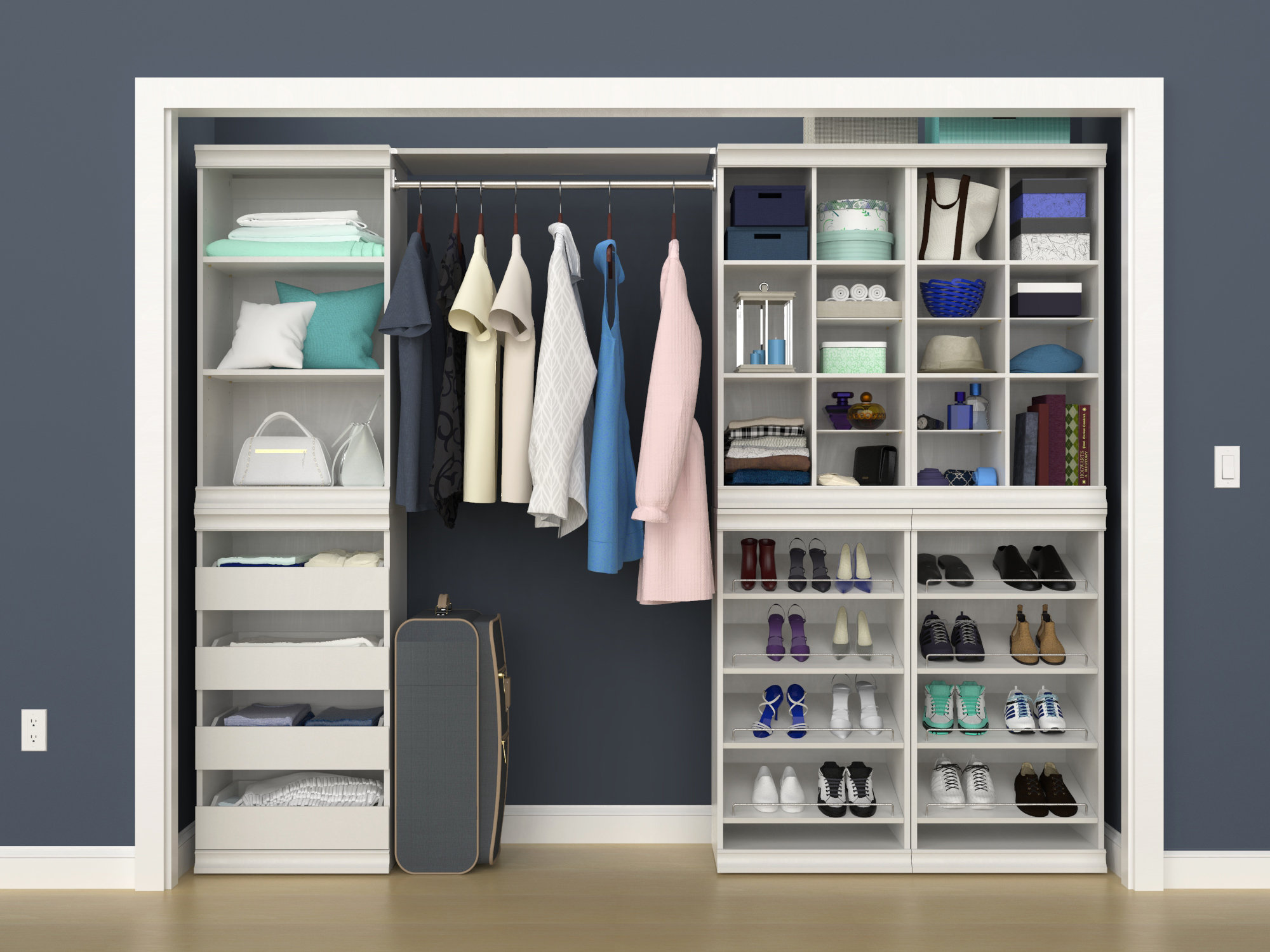 Closetmaid Modular Storage 90 14 W 112 14 W Closet System