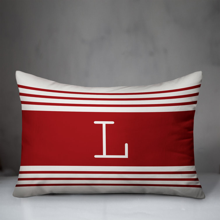 monogram lumbar pillow