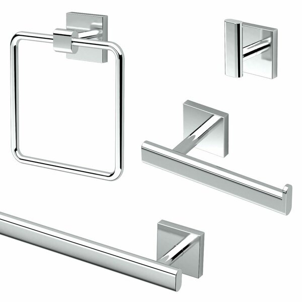 Gatco Elevate 4 Piece Bathroom Hardware Set Reviews Wayfair