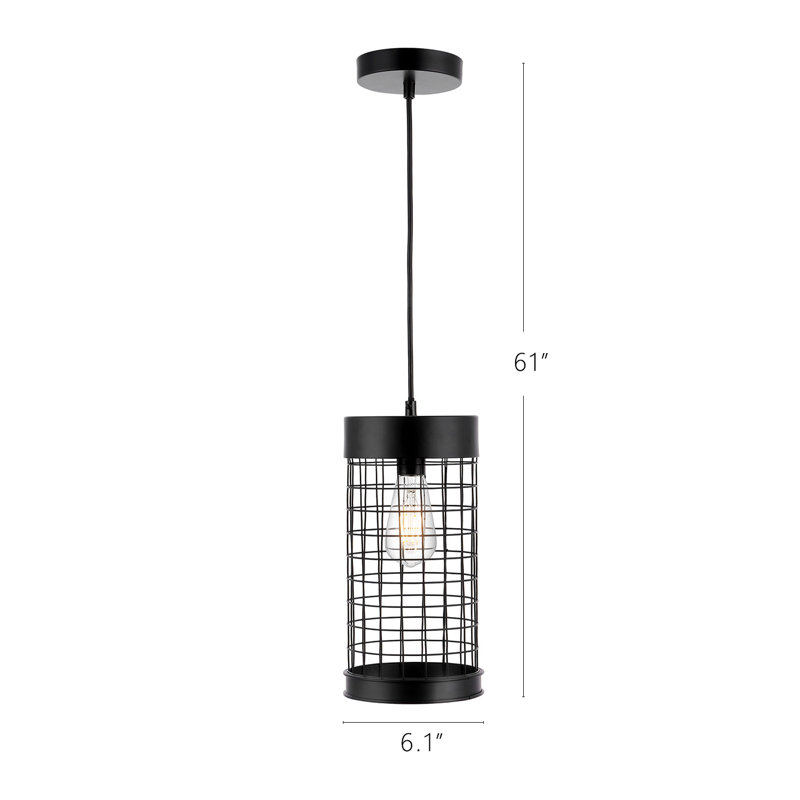 modern cage pendant light