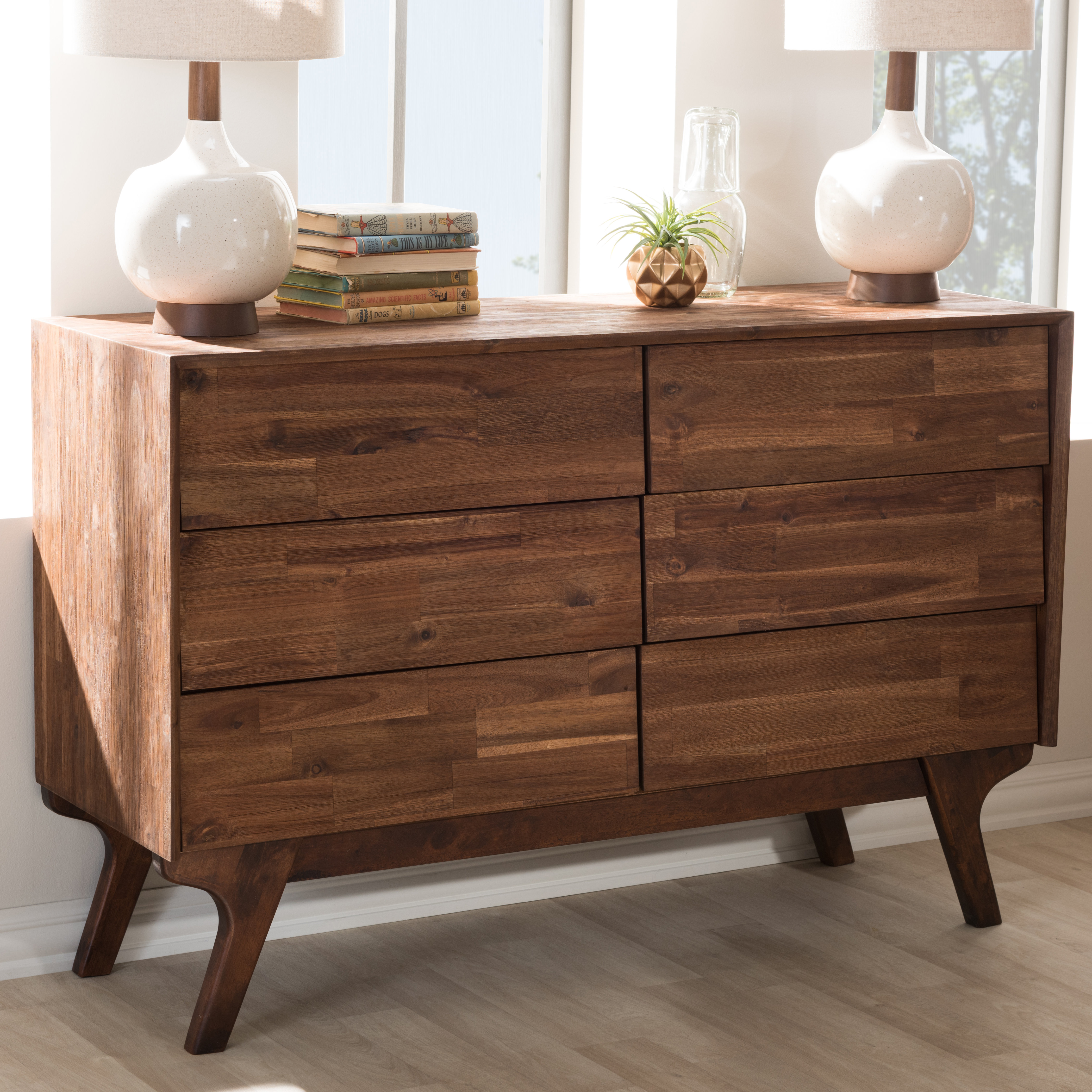 Union Rustic Tion Wood 6 Drawer Double Dresser Reviews Wayfair