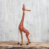 large wooden giraffe