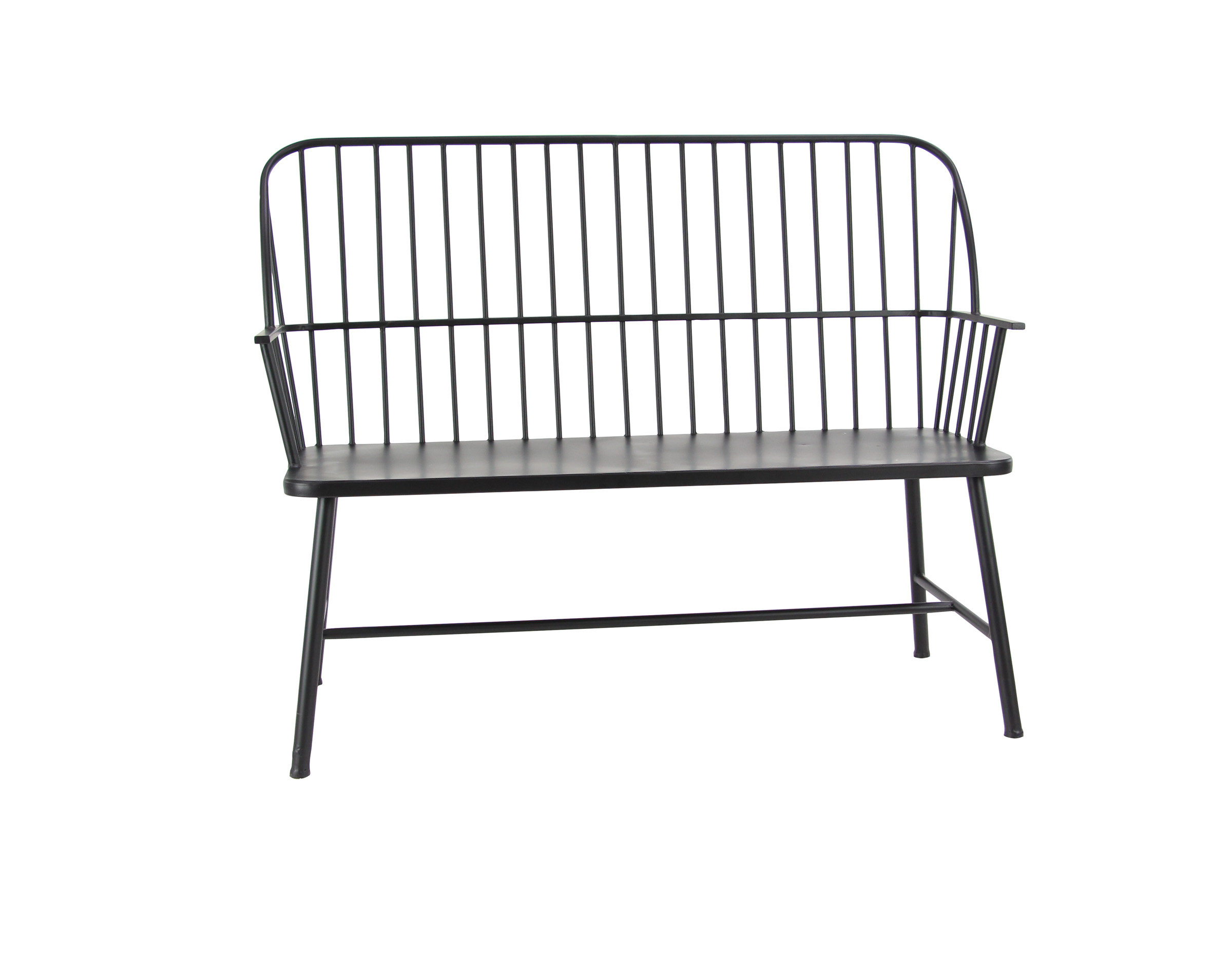 Gracie Oaks Gehlert Traditional Patio Iron Garden Bench Reviews Wayfair