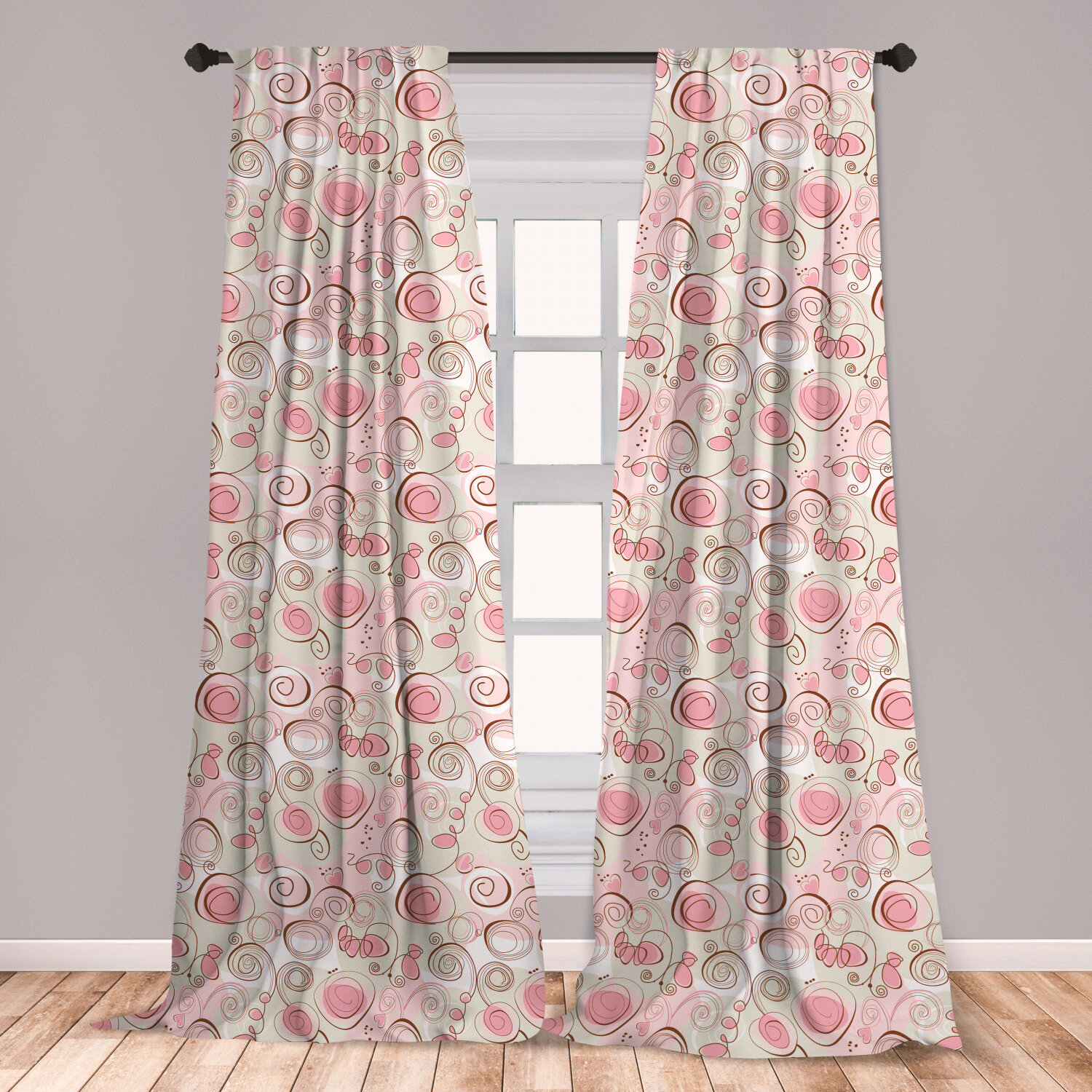 East Urban Home Ambesonne Doodle Window Curtains