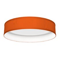 orange flush mount light