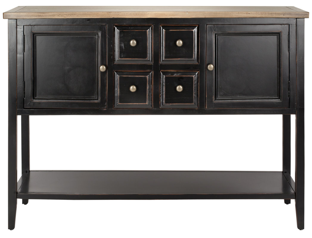 Decor Inspiration: Countess Luann de Lesseps Hamptons Home Tour Charlotte Shag Console Table #countryconsole #blackconsole