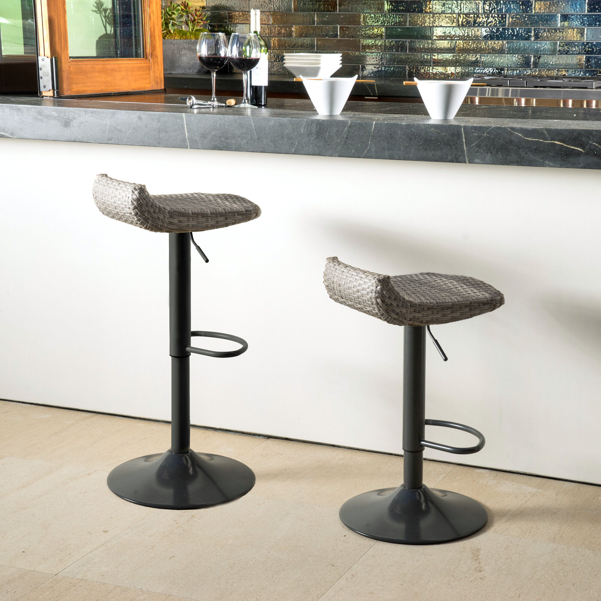 adjustable outdoor stool