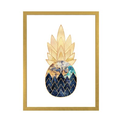 'Precious Pineapple I' by Elisabeth Fredriksson - Print East Urban Home Size: 24