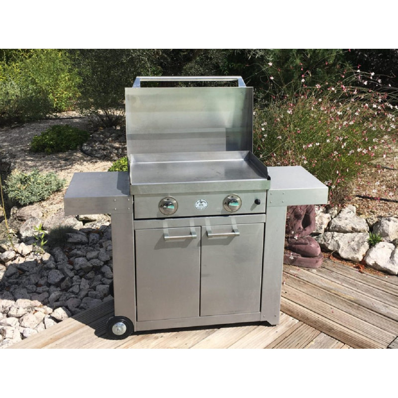 Le Griddle 304 Stainless Steel 2 Burner Built In Flat Top