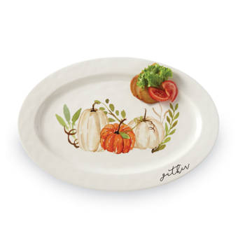 Thomas Paul Scrimshaw Oval Whale Melamine Platter Reviews Wayfair