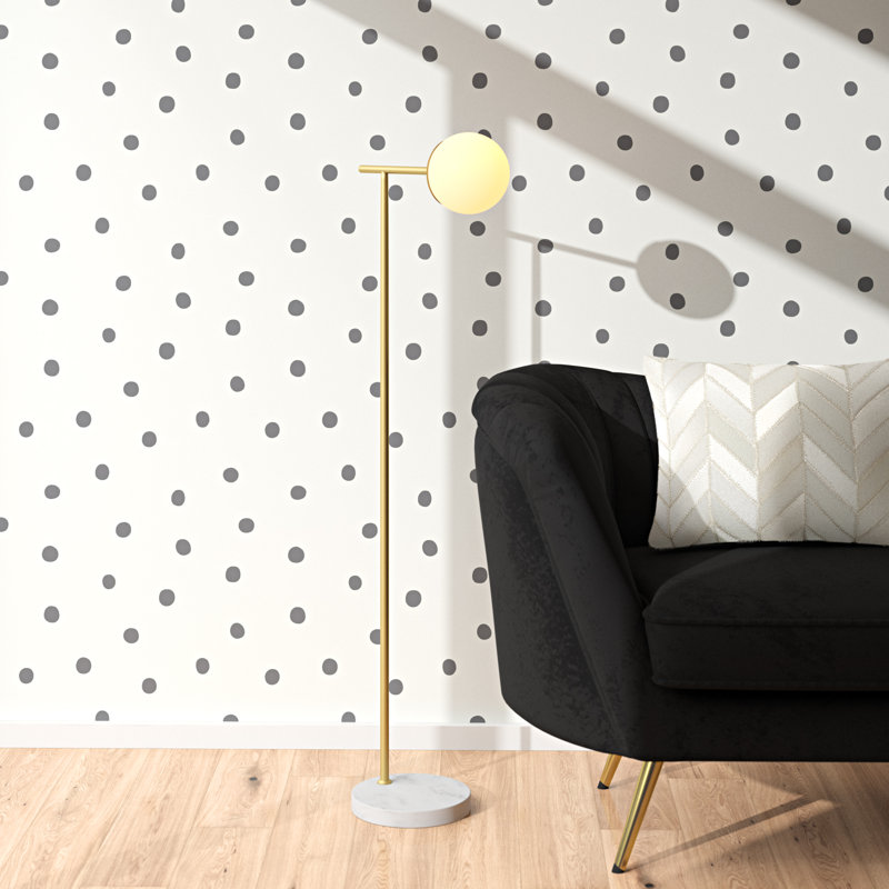 Jerome Polka Dot 16 5 L X 20 5 W Smooth Peel And Stick Wallpaper