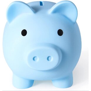 White Piggy Bank For Children's Pocket Money Coins Change Saving Christmas Gift 