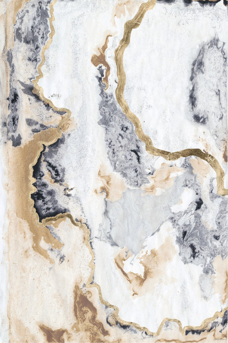 Cinder and Smoke I by Vanna Lam - Wrapped Canvas Painting Print Mat Included: No, Size: 36" H x 24" W, Format: Walnut Framed Canvas