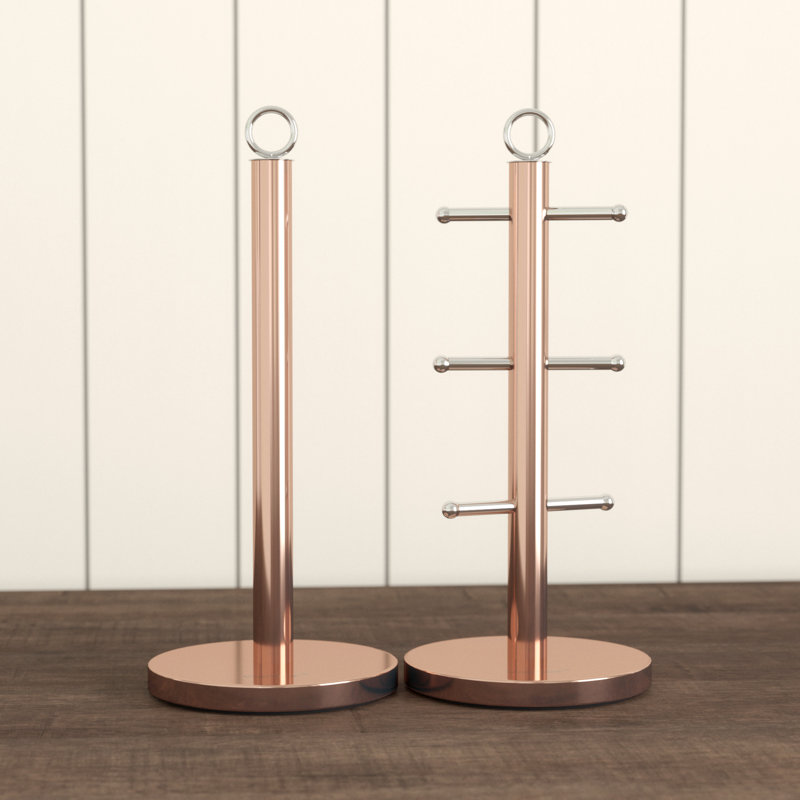 Fairmont Park Devault 2 Piece Mug Tree and Kitchen Roll Holder Set