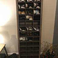 kahl space saving 36 pair shoe rack