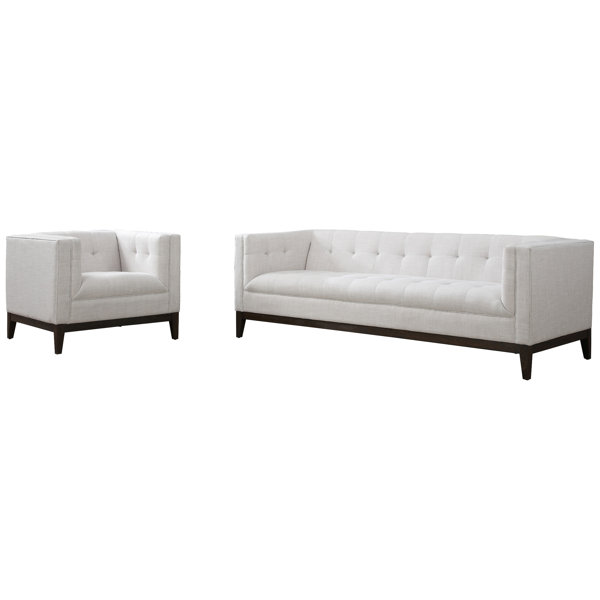 Abington Linen 2 Piece Standard Living Room Set Reviews Allmodern