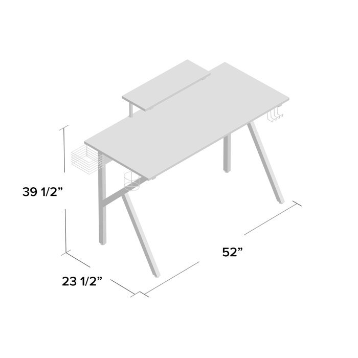 Trule Teen Daniel Gaming Desk Computer Desk Pc Table Workstation