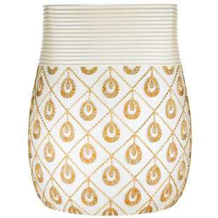 Go to store & view more images Sweet Home Collection Seraphina Bath Accessory Waste Basket