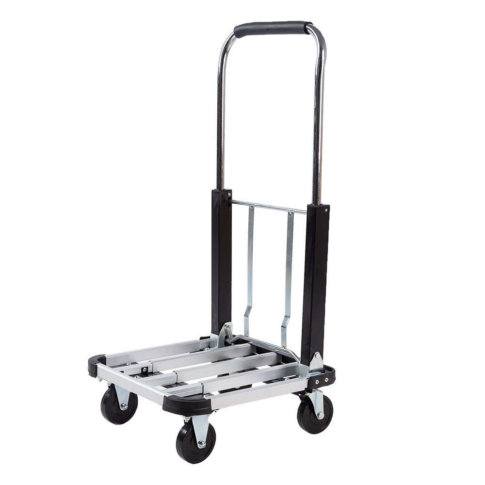 LOHOME Folding Hand Truck Portable Folding Push Truck Trolley Luggage Flatbed Dolly Cart Hand Collapsible Truck Shifter with Rope random color LOHOME Folding Hand Truck Portable Folding Push Truck Trolley Luggage Flatbed Dolly Cart Hand Collapsible Truck Shifter with Rope random color