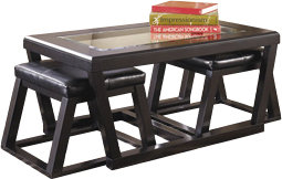 Laude Run Parodi Coffee Table With 2 Nested Stool Reviews Parodi Coffee Table With 2 Nested Stool