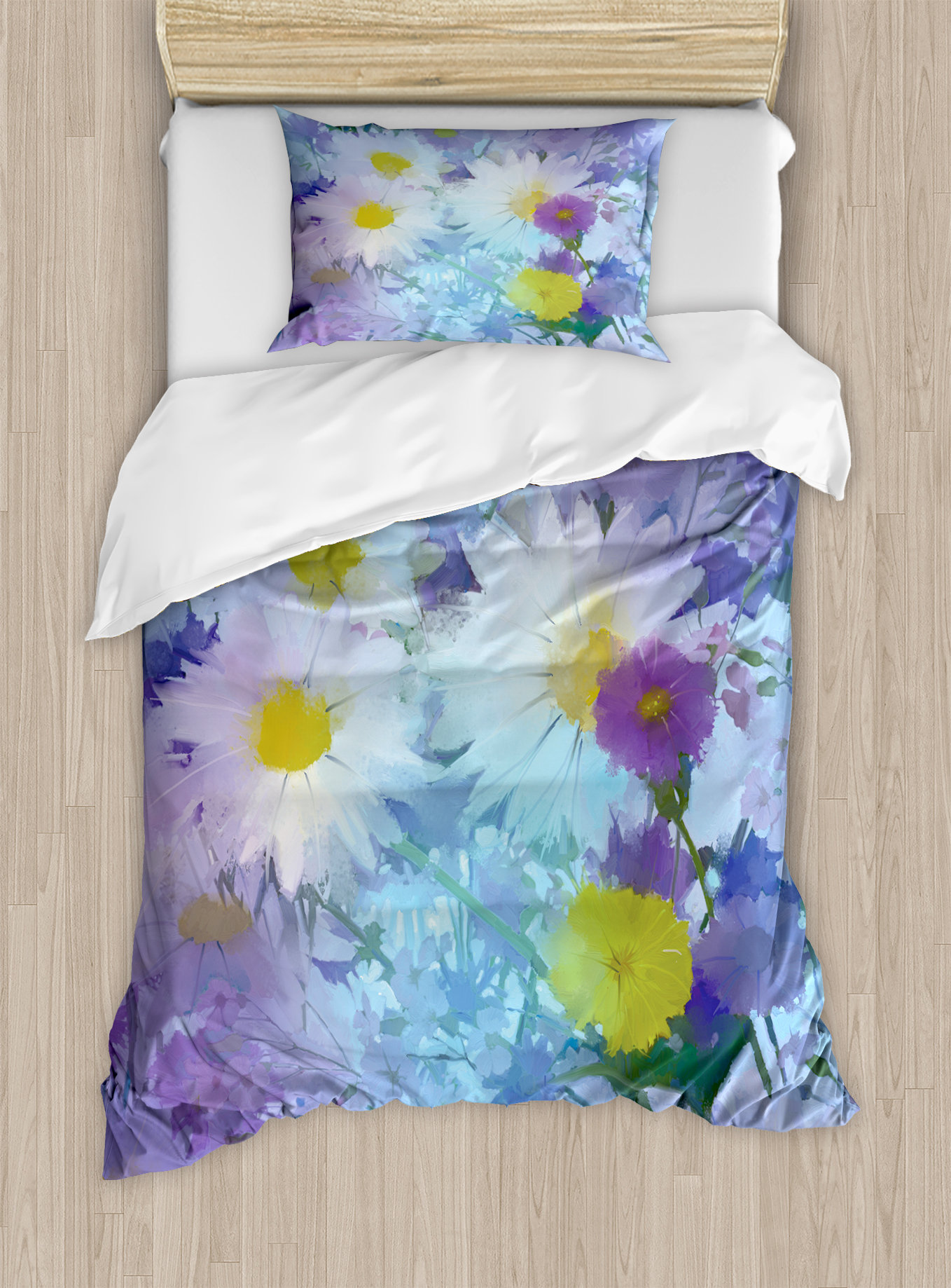 Ambesonne Watercolor Flower Home Vintage Flower In Pastel Color