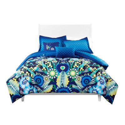 Catalina Estrada  Jardin Reversible Comforter Set  Size: King