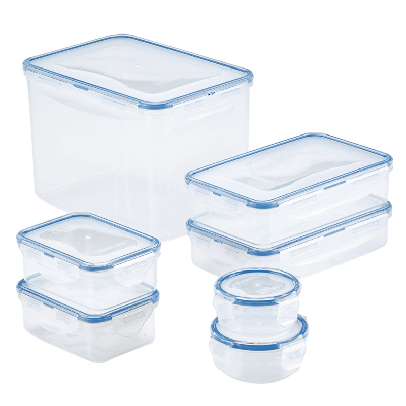 Lock Lock Easy Essentials Rectangular Food Storage Container Set 14 Piece Reviews Wayfair