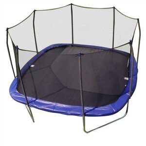 14' Square Trampoline and Enclosure