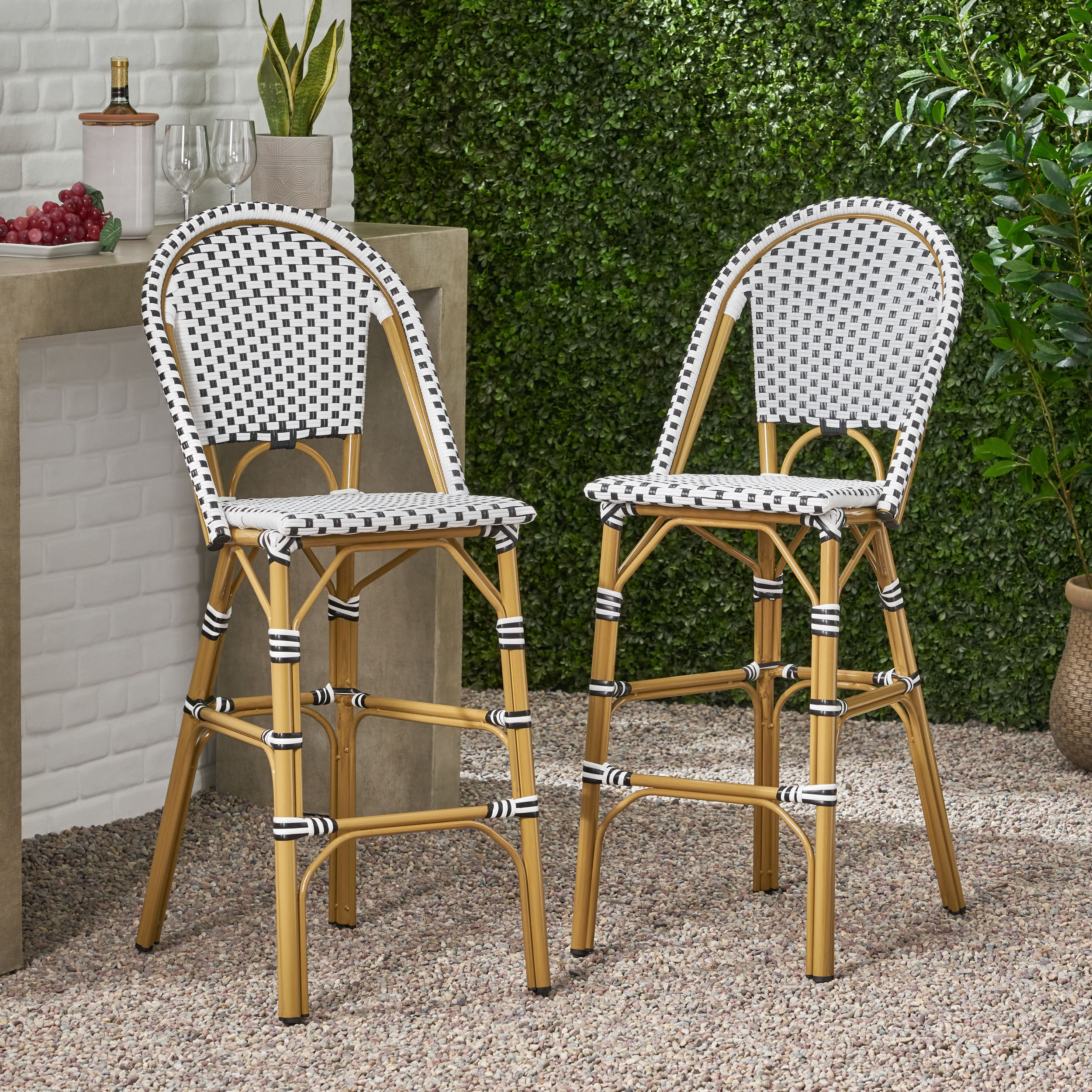 Longshore Tides Zelienople 29.5" Patio Bar Stool & Reviews Wayfair