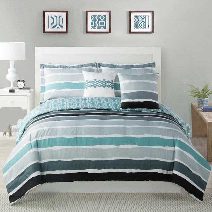 Studio17 Tie Dye Striped Comforter Set Reviews Wayfair