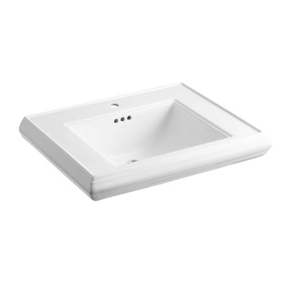 Memoirs Ceramic 27 Pedestal Bathroom Sink With Overflow