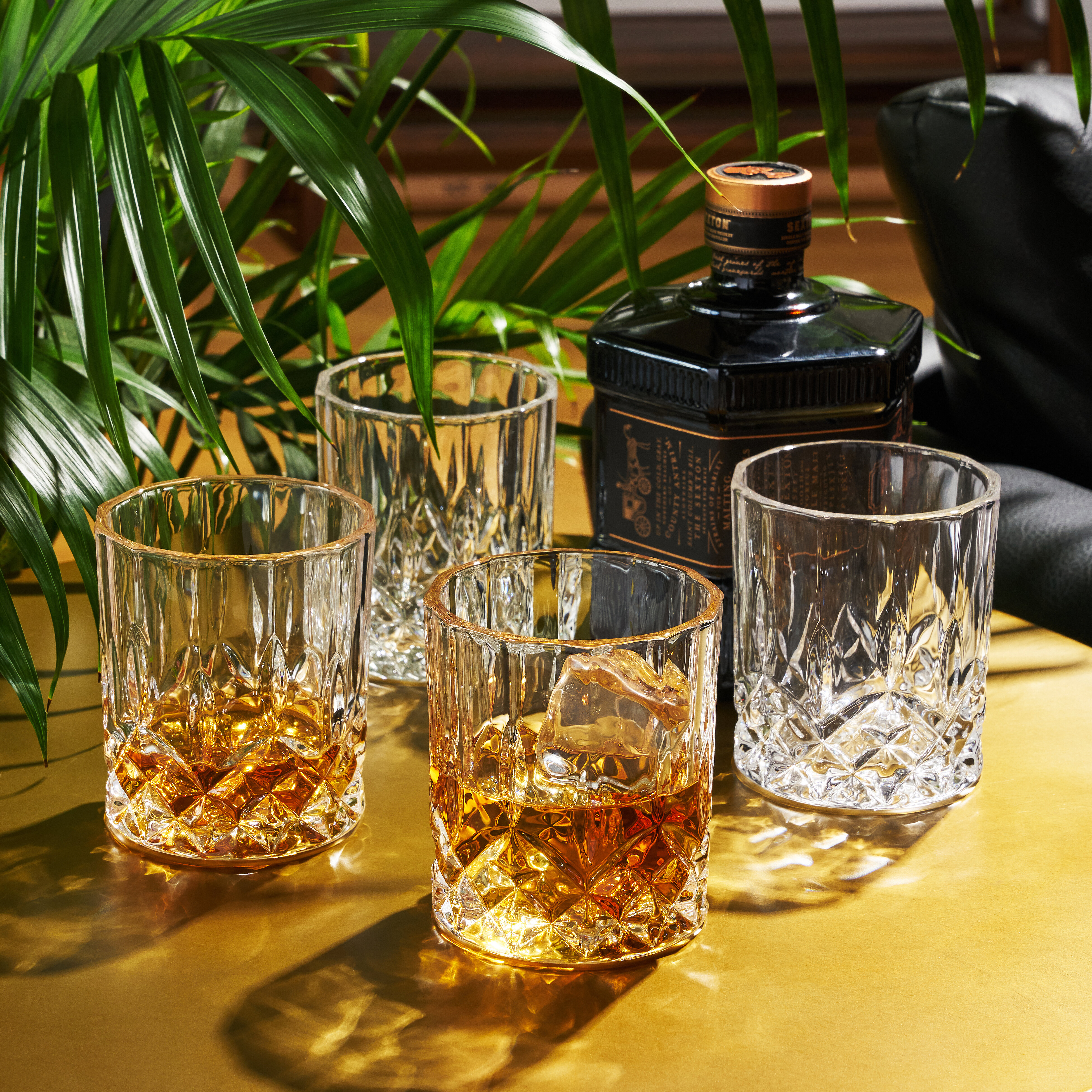Opblazen bijnaam Inloggegevens Viski Admiral Crystal Whiskey Tumblers Set Of 4, Lead-Free Premium Crystal  Clear Glass, Classic Lowball Cocktail Glasses, Scotch Glass Gift Set, 9 Oz  & Reviews | Wayfair
