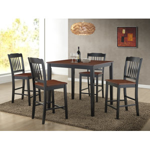 Anja 5 Piece Dining Set by Roundhill Furniture