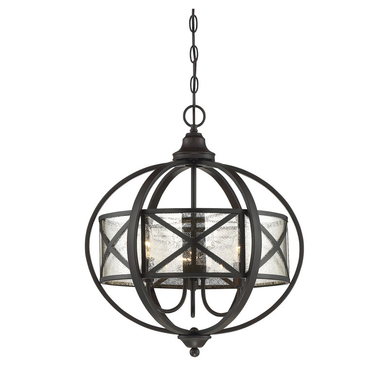 Ivy Bronx Haring 3 Light Unique Statement Globe Chandelier Reviews Wayfair