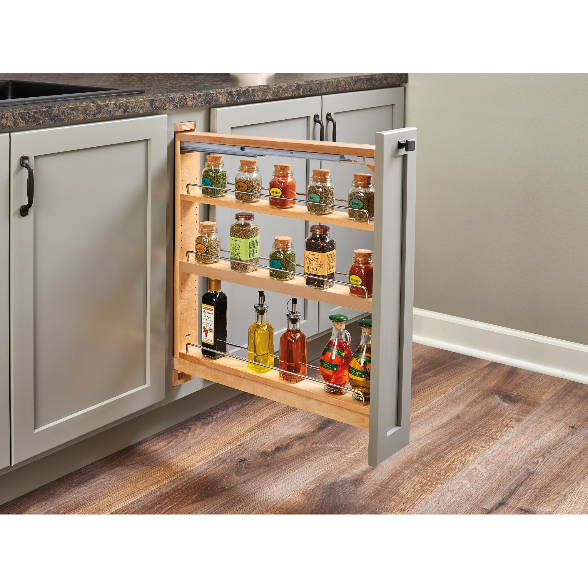 Rev A Shelf Base Organizer Pull Out Pantry Wayfair Ca