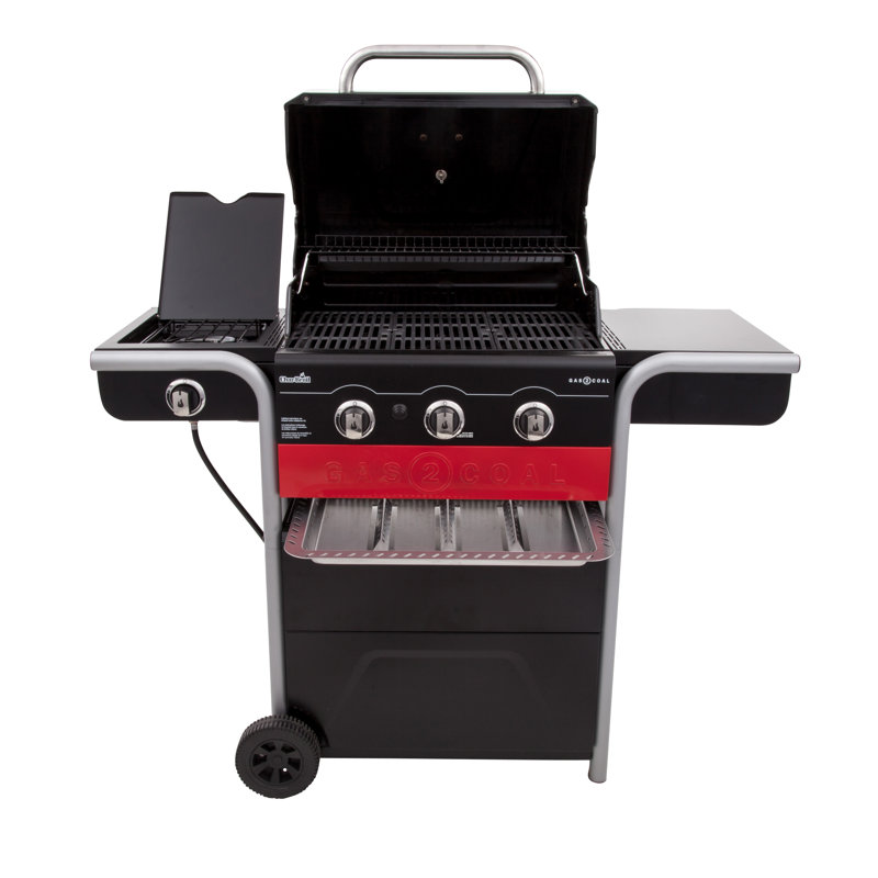 Charbroil Gas2coal Charcoal And 3 Burner Propane Gas Grill Reviews Gas2coal Charcoal And 3 Burner Propane Gas Grill