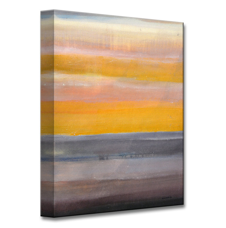 Wrought Studio Desert Sunset Wrapped Canvas Painting Print On Canvas Wayfair