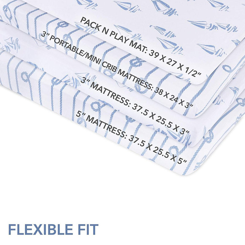 Elys Co Pack N Play Portable Fitted Crib Sheet Wayfair