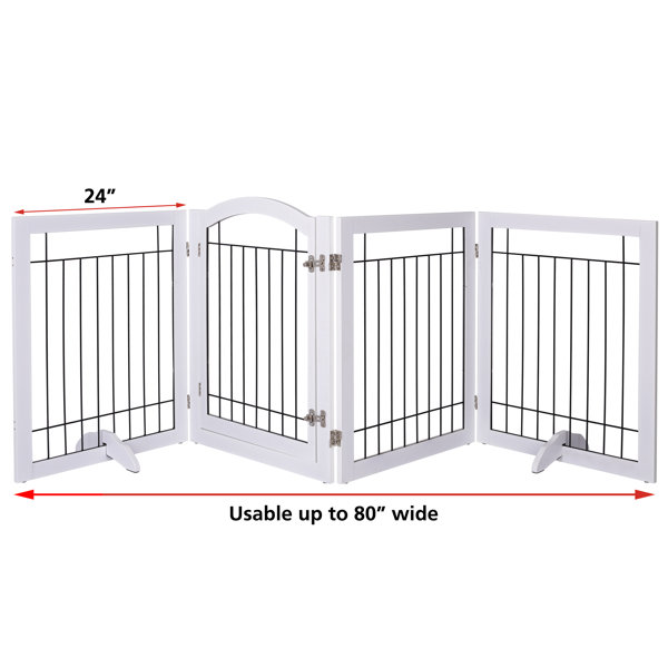 white pet gate