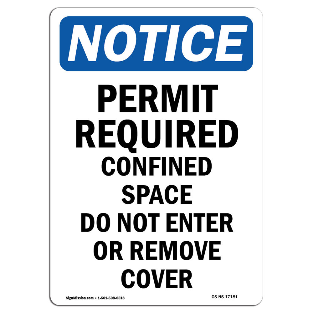 SignMission Permit Required Confined Space Sign | Wayfair