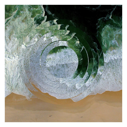 Geometry Meets Beach 3.36m x 3.36m Textured Matte Peel & Stick Wall Mural East Urban Home