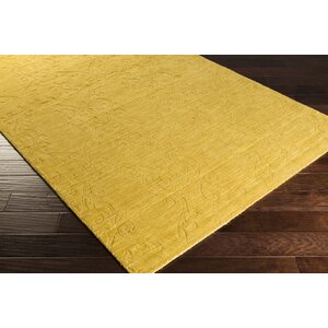 Gallaher Split Pea Yellow Area Rug