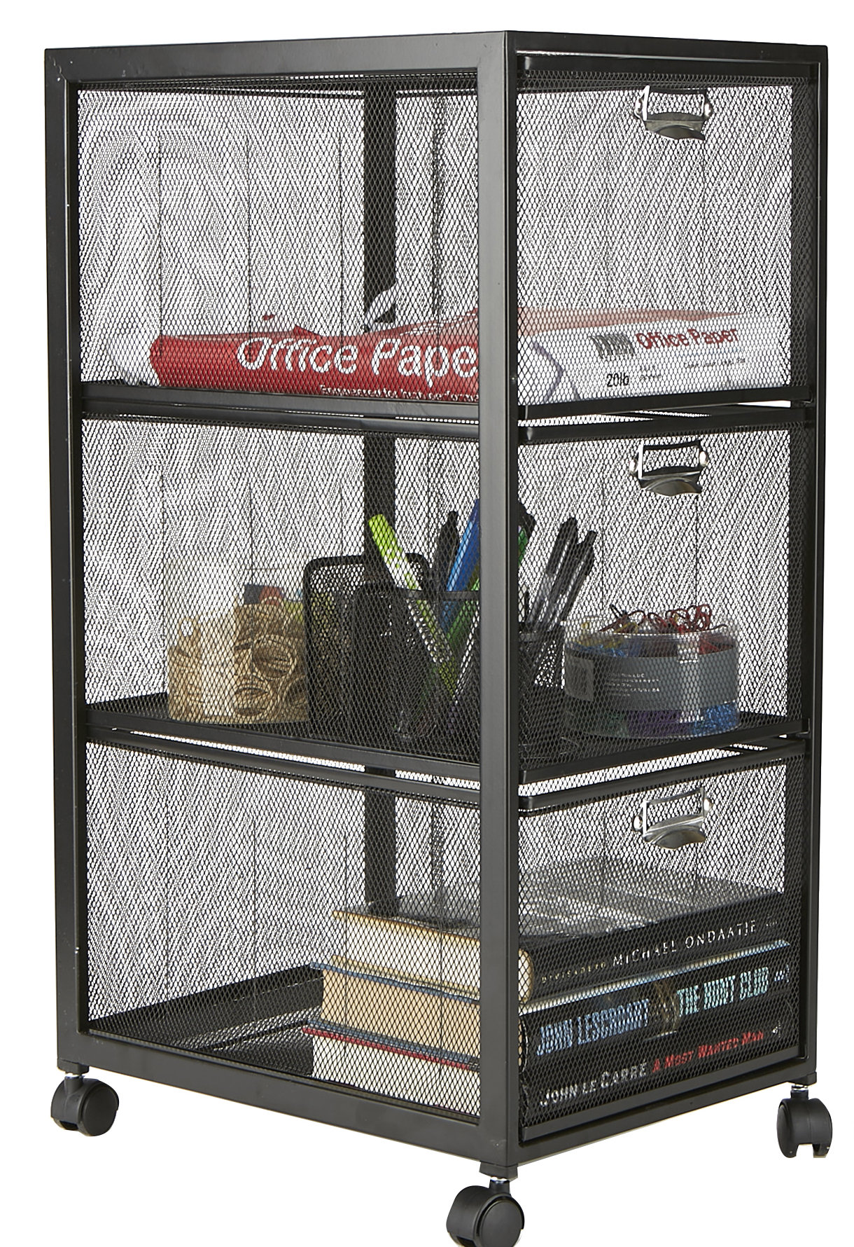 Mind Reader 3 Tiered Drawers Utility Cart Wayfair