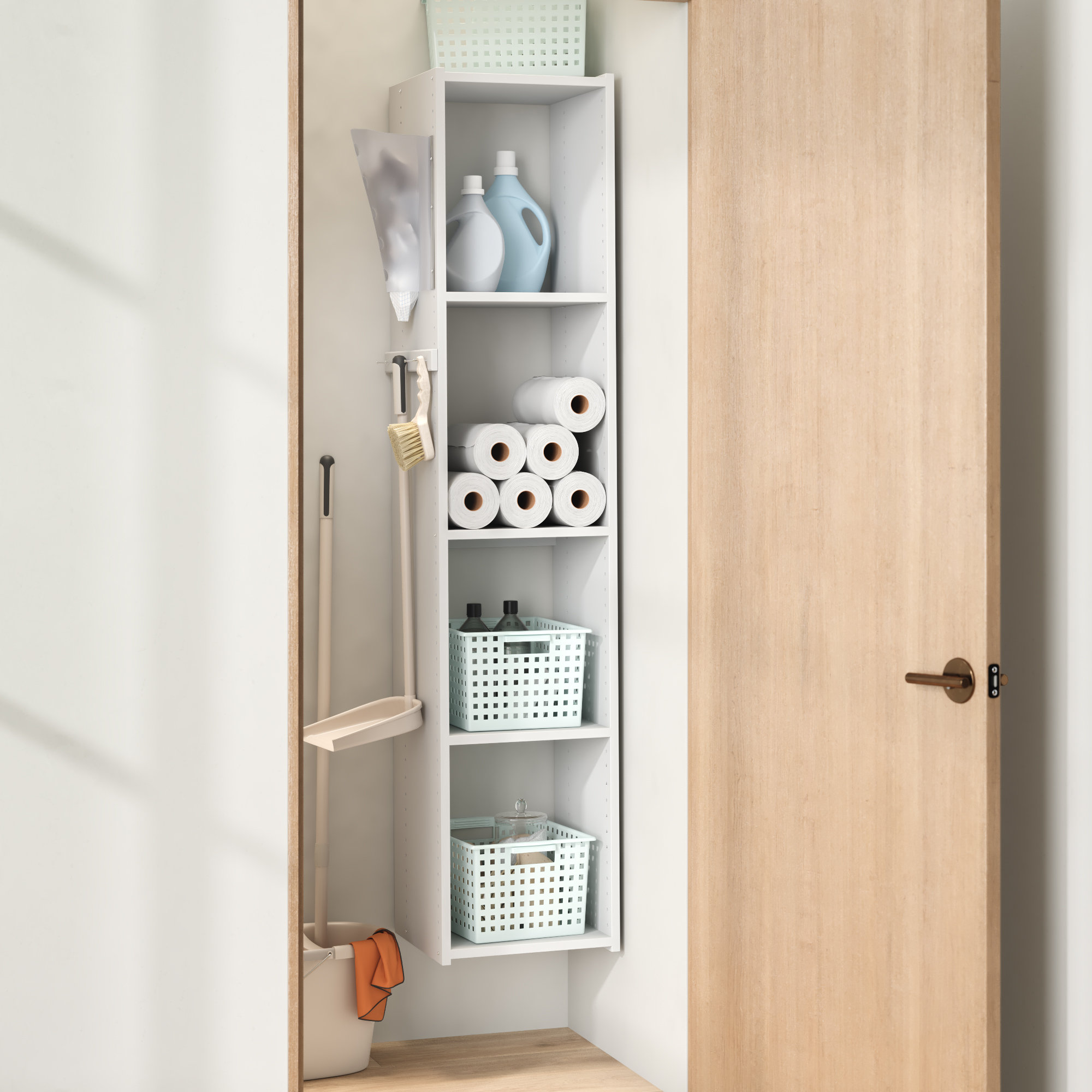 Project Tidy Grid 15 25 W Utility Closet System Reviews Wayfair