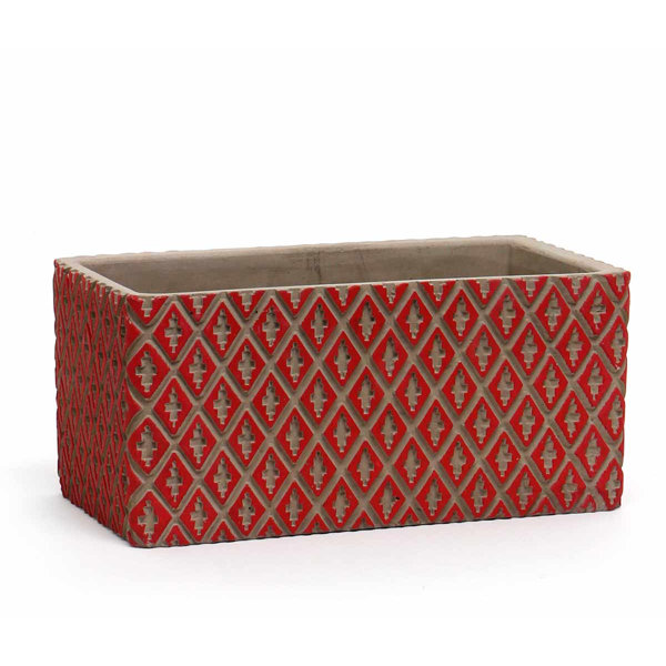 Millwood Pines Jurnee Concrete Planter Box Wayfair