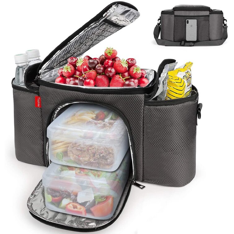 Insulated Lunch Bag Picnic Food Container Drawstring Thermos Cooler Lunch Tote T