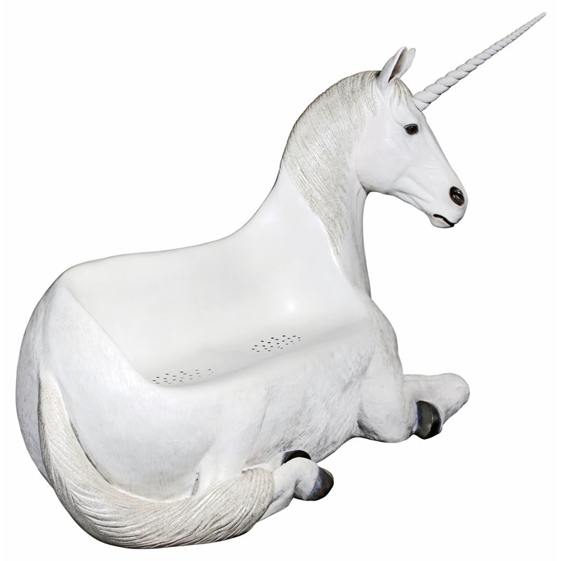 Design Toscano Mystical Horned Unicorn Sculptural Bench Wayfair